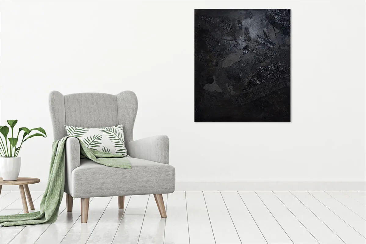 abstract painting abstract art monochrome black painting benie benedicte beguin